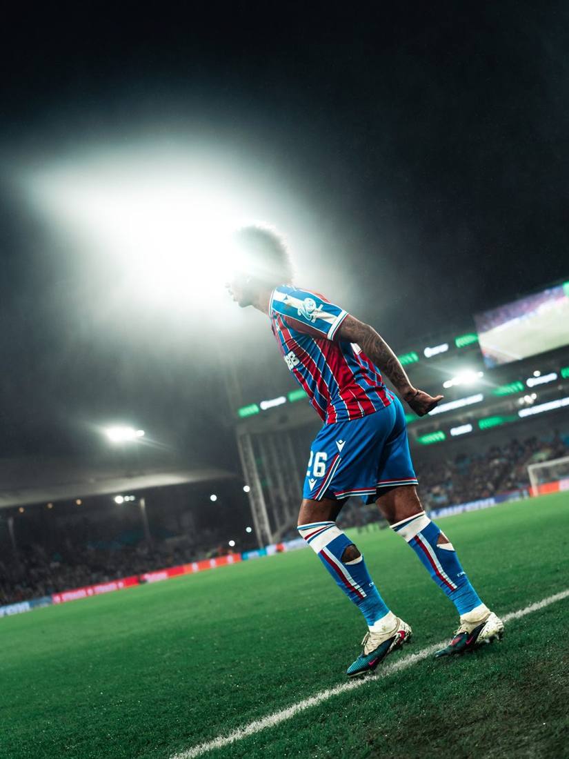 Player under floodlights